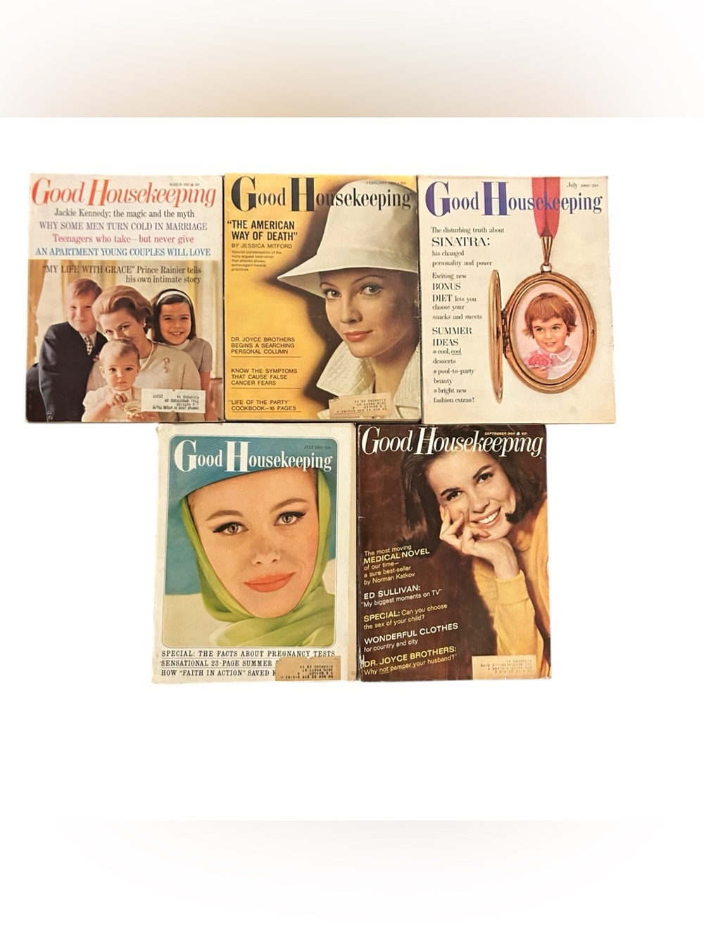 Good Housekeeping Magazine Lot of 5 1964-1967 Mid Century Modern Ads Vintage